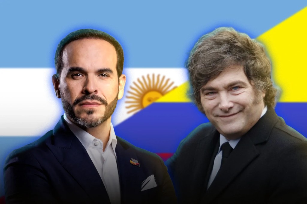 Milei celebró el triunfo provisorio de De la Espriella en&nbsp;Colombia